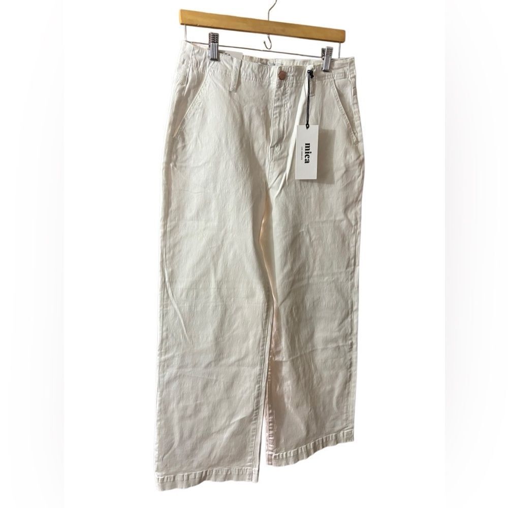 New Mica super high wide leg jeans white 30